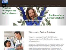 Tablet Screenshot of geniussolutions.com